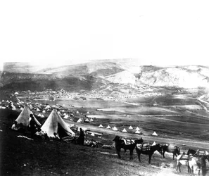 Campamento aliado, Crimea, c.1855